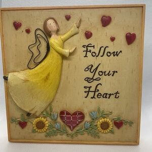 NIB “Follow your heart” Giftable Plaque